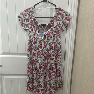 Ambiance Pink and Green Floral Top